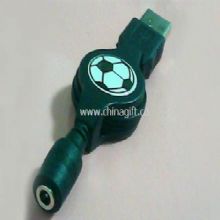 USB male to DC3511 female charging/data retractable cable China