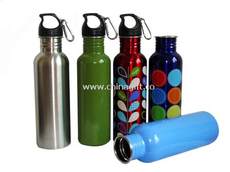 Stainless Steel Sport Bottle with Carabiner