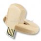 Wooden Round USB Drive small pictures