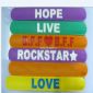 fashion silicone rubber bracelets small pictures