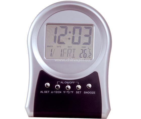 Stylish LCD alarm clock