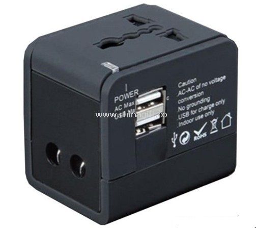 Travel Universal Adaptor with Double usb ports