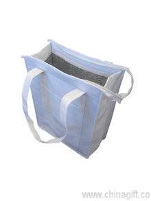 Non Woven Cooler bag with top zip closure images