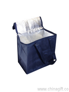 Non Woven Cooler bag with zipper lid images