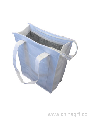 Non Woven Cooler bag with top zip closure