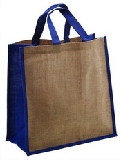 Τσάντα από γιούτα μπλε images