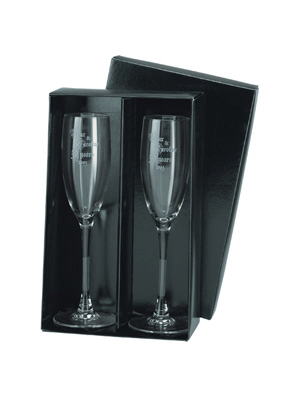 Twin Large Flutes Pack Black Gloss