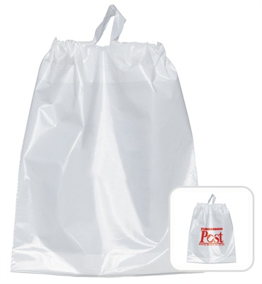 Lila Plastic Carry Bag