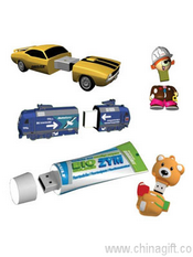 Forma personalizada 3D USB Flash Drive images