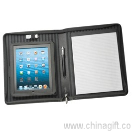 A4 Leather Zippered Compendium With Removable Ipad