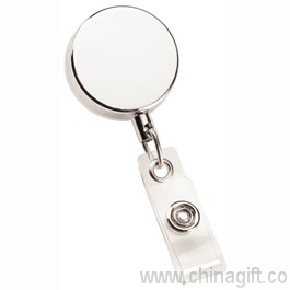 Metal Zip Pull Badge Holder