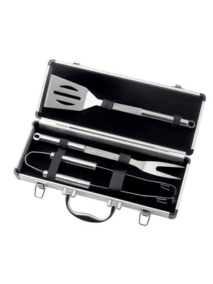 BBQ Set en caja de aluminio de lujo