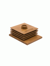 Posavasos de bambú Set (grabado en la posición de Base/1) images