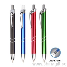Metal LED ışıklı kalem