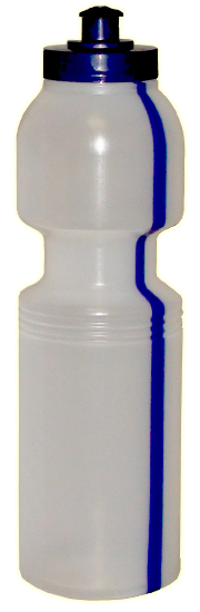 800 ml-es színes csíkos üveg