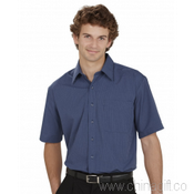 Mens Short chemise Micro Check images