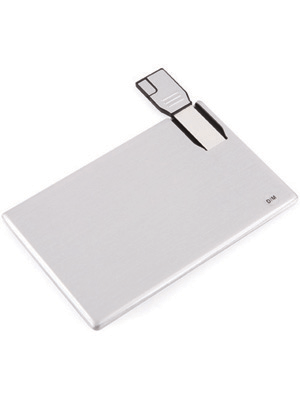 Алюминий, тонкий кредитной карты USB флэш-накопитель
