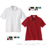 Jersey Cotton Polo Shirts with Pencil Stripes images