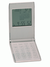 Calculatrice de poche horloge/calendrier images