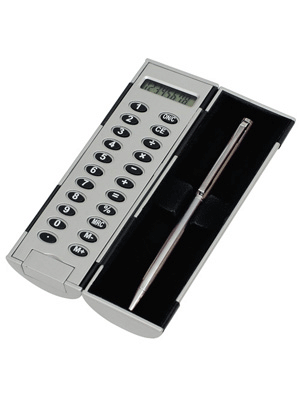 Calculadora giratoria con pluma
