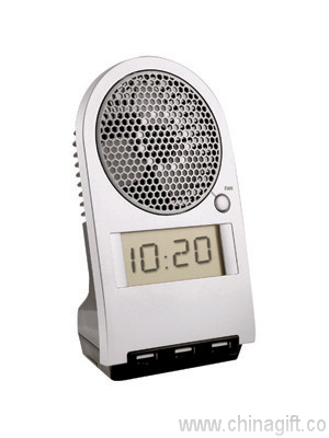 Ventilateur USB avec Hub & horloge