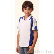 Kids Contrast Polo with Sleeve Panels images