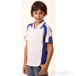 Bambini Polo con manica pannelli a contrasto