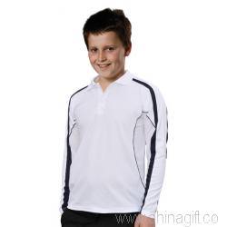 Kids Fashion Long Sleeve Polo