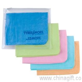 Embossed Supa Cham Chamois/Body Towel In PVC Zipper Pouch