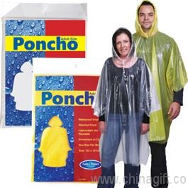 Gjenbrukbare Poncho i Poly Bag