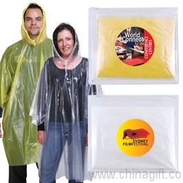 Wiederverwendbare Poncho im Reißverschluss-Etui