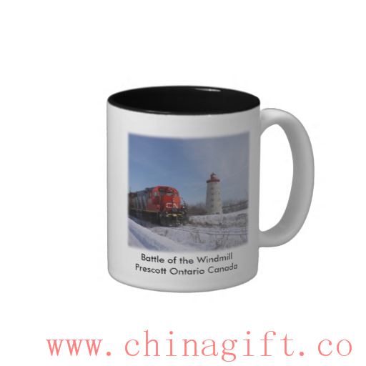 Battaglia del mulino a vento - Mug bicolore Prescott Ontario Canada