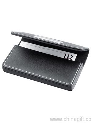 Bonded leather business card holder