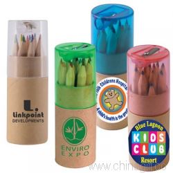 Цветные карандаши в картонной тубе
