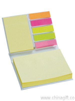 Hard cover sticky note book