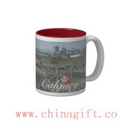 Calgary Kanada Souvenir zweifarbige Kaffee-Haferl images