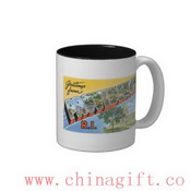 Saluti da Providence, RI bicolore Coffee Mug images