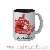 Mapa da Canadá caneca grande images