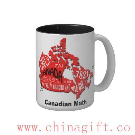 Peta Kanada besar mug