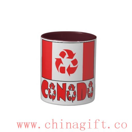 Mug bicolore recyclé Canada