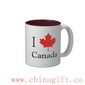 Eu folha Canadá dois tons caneca de café small picture