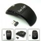 SCHWARZ Matte finishing 2.4GHz Wireless Maus Falten small picture