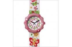 Colores de moda para niños reloj de pulsera de cuero de diamante CZ images