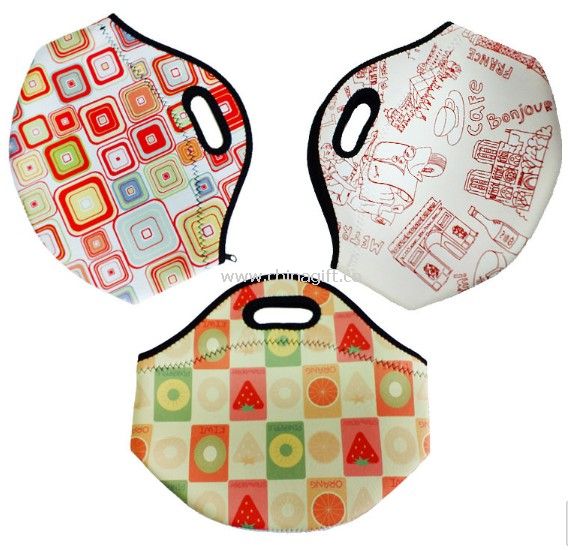 Lunch tote bag with durable hard liner