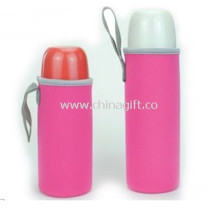 Розовый неопрен cool thermo изолированный держатель бутылки с водой