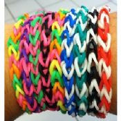 Warna-warni olahraga silikon gelang Rainbow Loom ketebalan 1.2mm dan Dinameter 17mm images