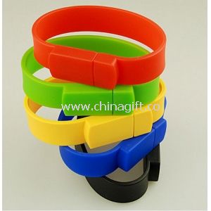 Regalo promocional empresa deportes silicona pulseras USB