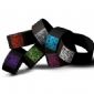 Couleur imprimé sport Silicone Bracelets small picture