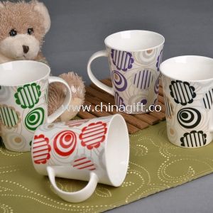 Ceramic mug with spoon made in new bone china