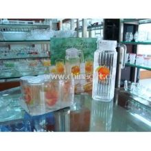 Round 240ml 6 Drinking Glass Cup and 1000ml Jar decal Logo Printing Set images